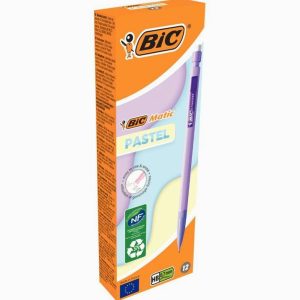 Boîte de 12 portemines Matic pastel 0,7mm assortis
