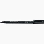 Set of 10 Lumocolor Permanent Markers 0.6mm Black