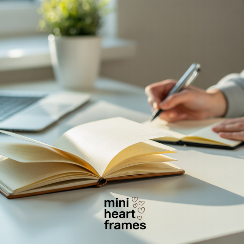 Set of 10 mini heart-shaped cardboard frames for decorating – Image 9