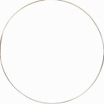 Set of 10 copper metal rings, 15 cm diameter