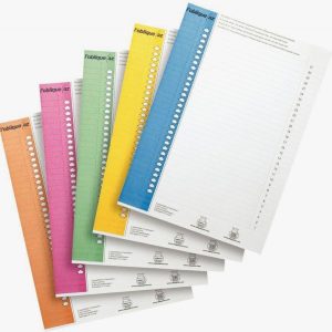 Sachet de 10 planches A4 de 31 étiquettes numéro 9 pour dossier suspendus armoires coloris assortis