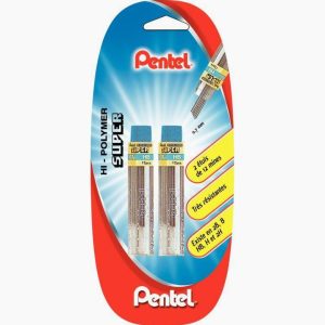 Blister de 2 étui de 12 mines, mines de 0,7 mm HB