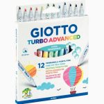 Set of 12 Giotto Turbo Advanced Medium Tip Markers