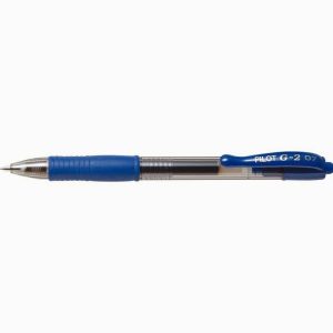 Boite de 12 stylos bille rétractable G-2 bleu
