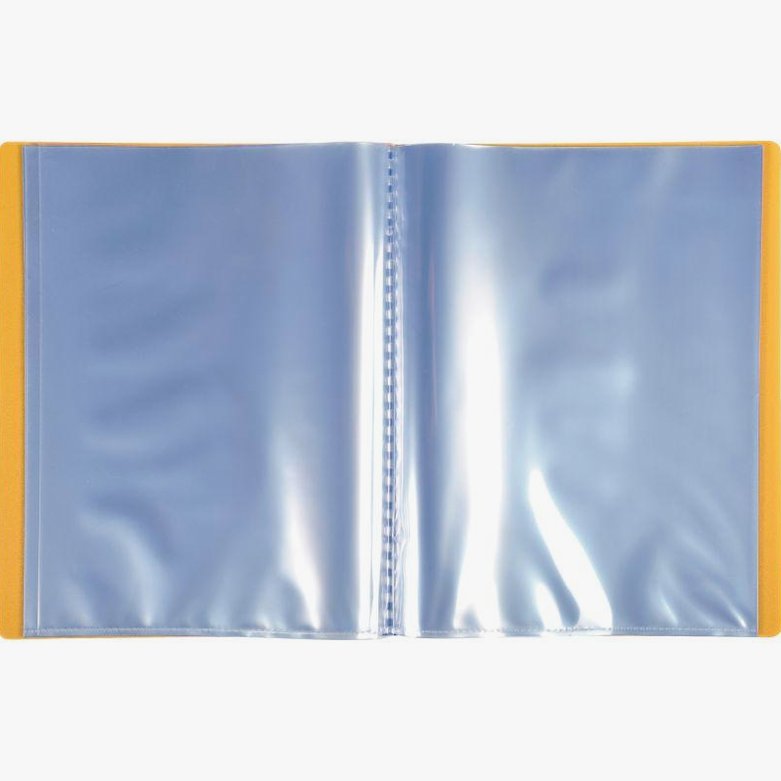 Polypropylene document folder, 17x22 cm size, 40 pockets, assorted colors – Image 2