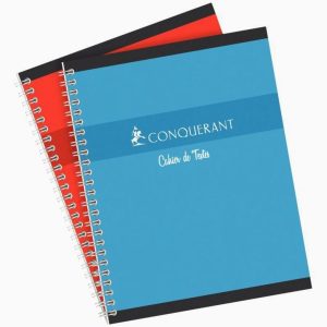 Notebook with integrated binding, 124 sheets, 17x22 cm, lined Seyès ruling