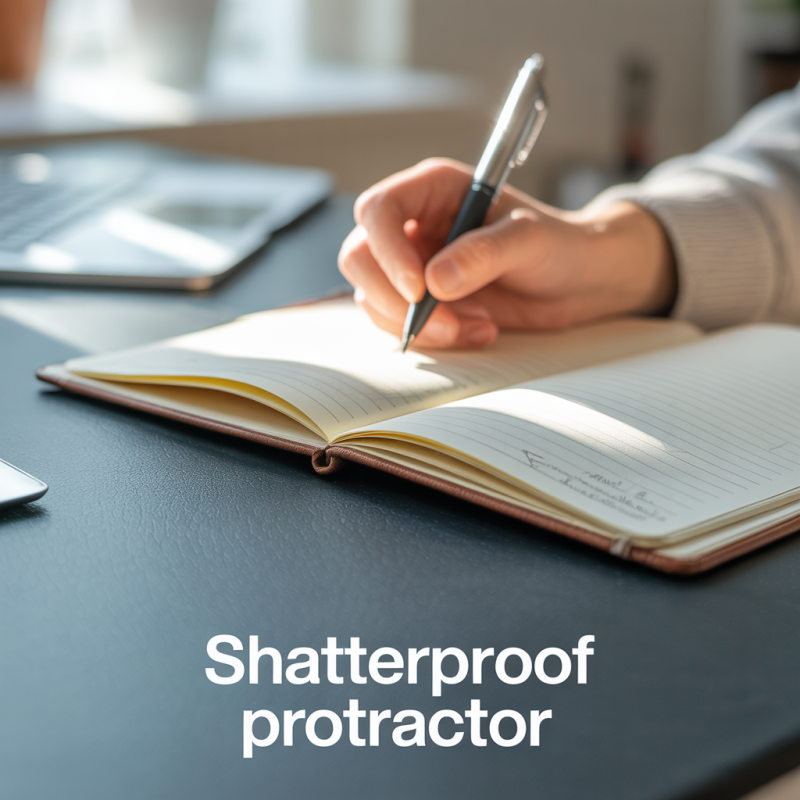 Shatterproof 12cm 180 Degree Protractor – Image 2