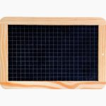 Natural Slate Board with Wooden Frame, Single Grid Side, 18x26 cm