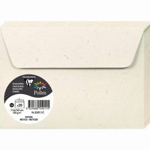 Set of 20 Natura Self-Adhesive Envelopes 120gsm 114x162mm