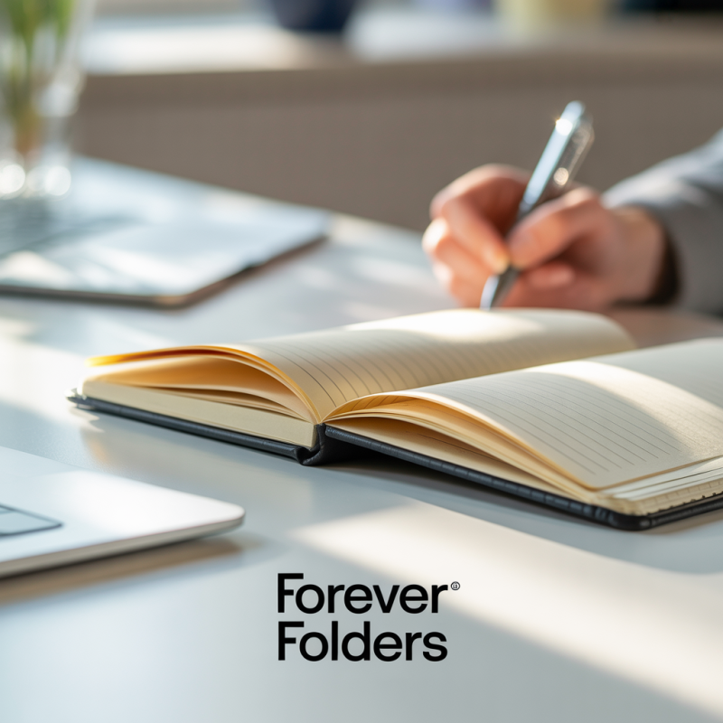 Pack of 100 yellow 220g file folders FOREVER, 24x32 cm size – Image 2