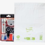 Set of 10 white polyethylene bubble mailers, size 27x36cm