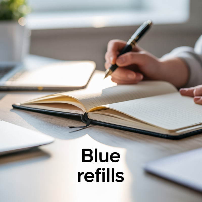 Pack of 3 blue refills. 6/50 – Image 3