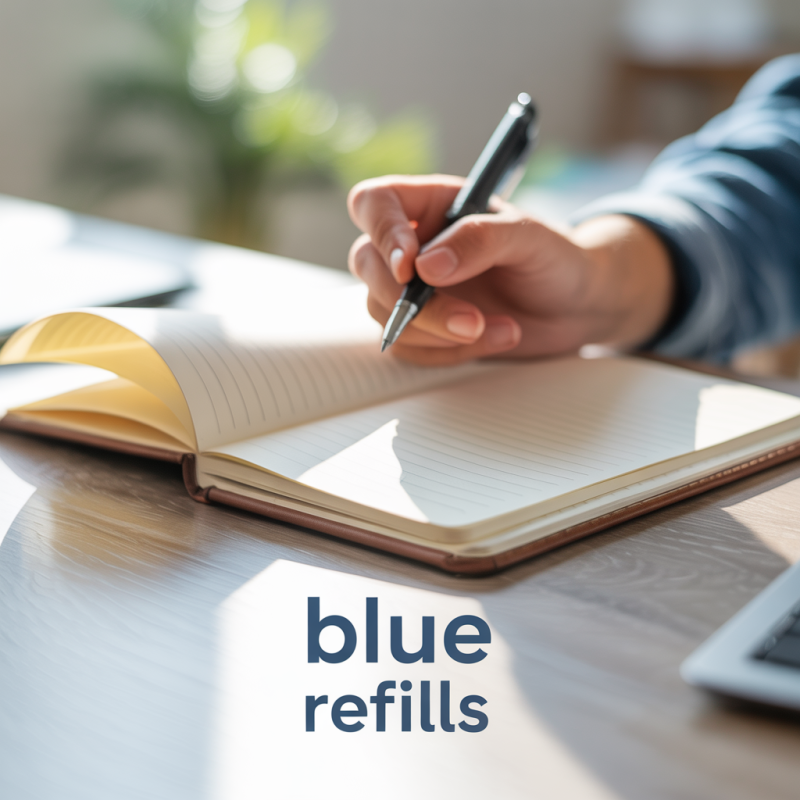 Pack of 3 blue refills. 6/50 – Image 4
