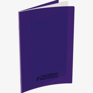 Purple Conquerant Notebook, 32 Sheets, 17x22 cm, 90gsm, Seyès Ruling