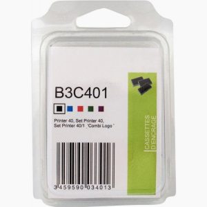 Lot de 3 cassettes d'encrage noir pour appareil Colop Printer 40, Set Printer 40, Set Printer 40/1 Combi Logo