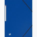 Opaque Polypropylene 3-Flap Folder with Elastic Closure MEMPHIS, Blue Color, 5/10 Thickness