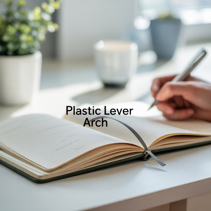Plastic Lever Arch File, A4 Size Spine 5cm, Red – Image 3