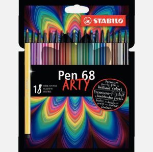 Pochette de 8 feutres Pen 68 Arty Stabilo