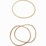 Box of 100 g slim light-blonde bracelets, 70 mm