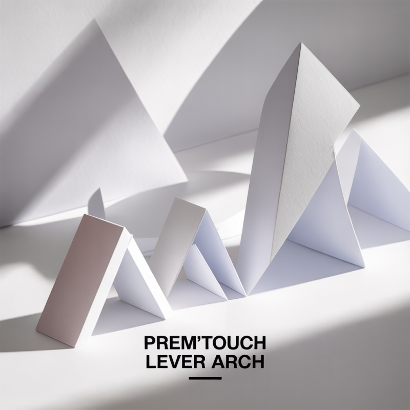 PREM'TOUCH Plastic Lever Arch File, Maxi A4 Size, 8 cm Spine, Medium Blue – Image 4