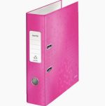180° Lever Arch File WOW, 80mm Spine, Pink