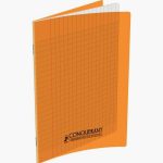 Conquerant Orange Notebook, 48 Sheets, 17x22 cm, 90gsm, Seyès Ruled