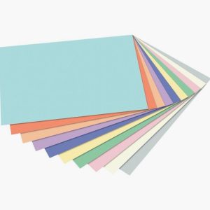 Set of 100 Sheets 130gsm A4 10 Pastel Colors