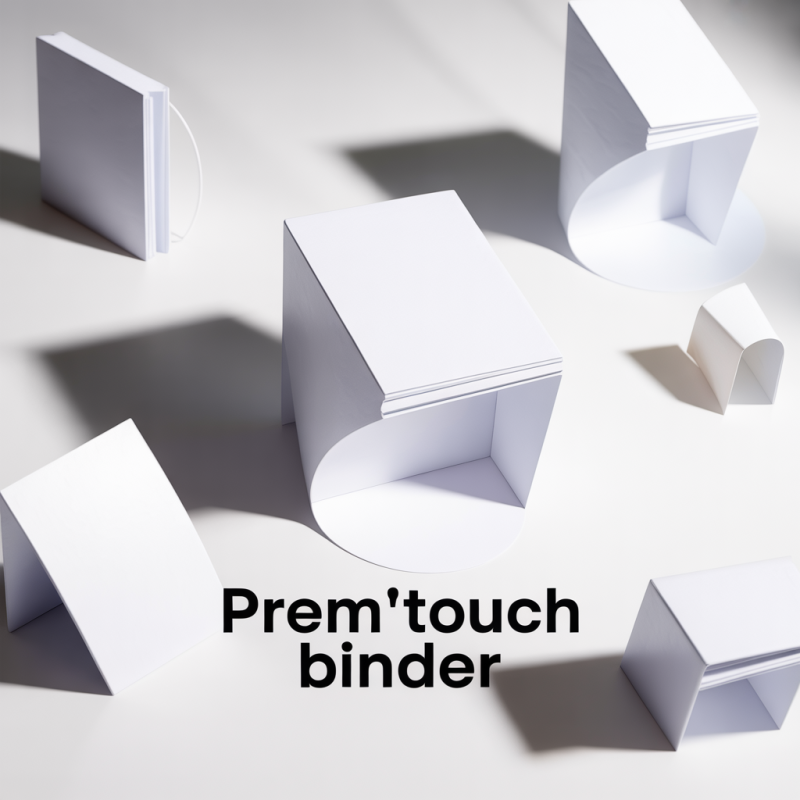 PREM'TOUCH Maxi A4 Plastic Lever Arch File, 5cm Spine, White – Image 2