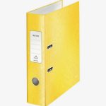 180° Lever Arch File WOW, 80mm Spine, Yellow