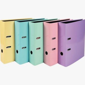 AQUAREL Lever Arch File, 8 cm Spine, Assorted Colors