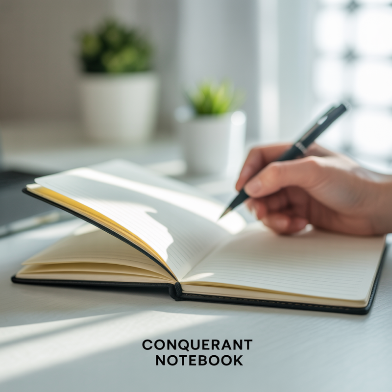 Cahier d'écriture coloris assortis Conquerant 32 pages 90g 17 x 22 cm Double ligne 3 mm IV – Image 2