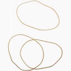 Boîte de 100 g de bracelets blonds étroits, 120 mm