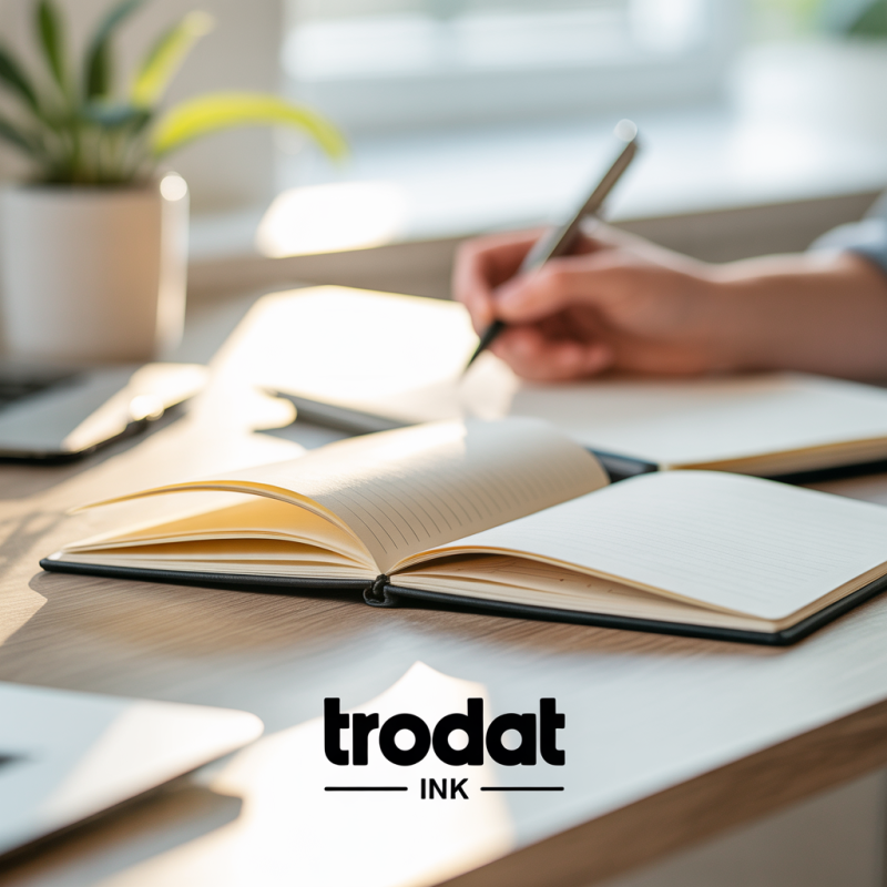 Trodat Red Refill Ink Bottle for Stamps – Image 2