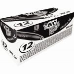 Set of 12 Visacolor 1161 Black Markers in a Box