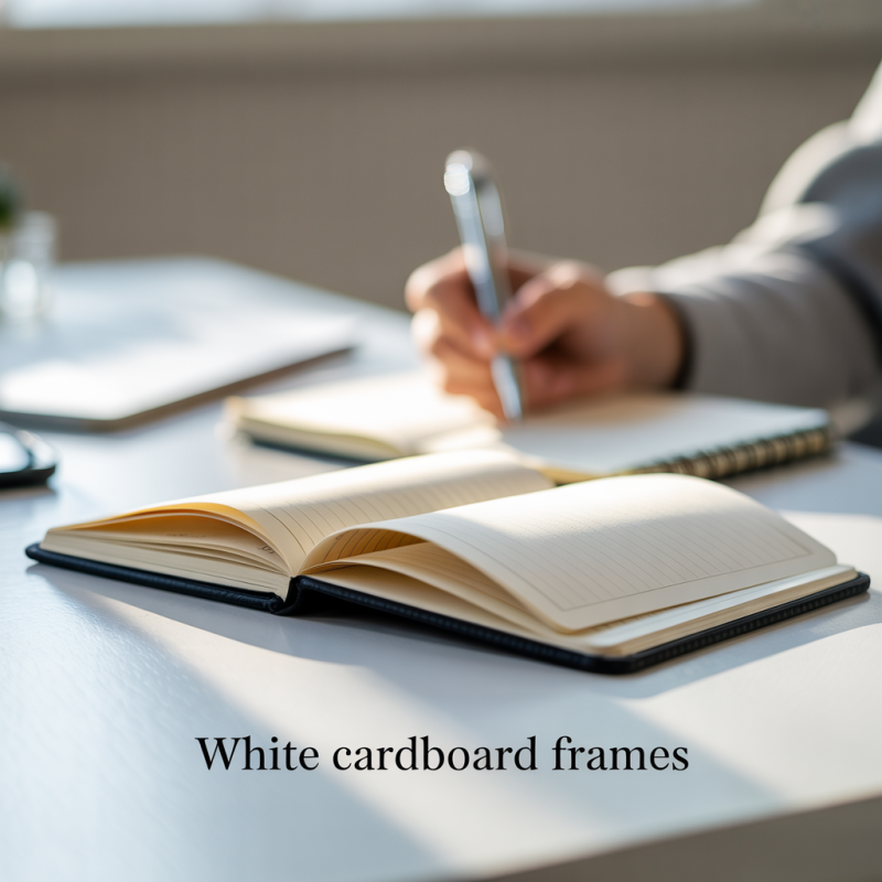 Lot de 10 cadres photo rectangle en carton blanc – Image 4