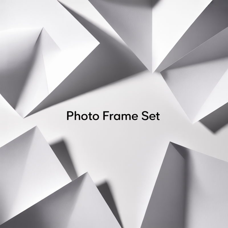 Lot de 10 cadres photo rectangle en carton blanc – Image 3