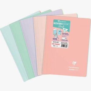 Cahier coloris assortis Clairefontaine 160 pages format A4 21 x 29,7 cm 90g Ligné