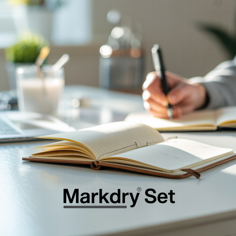 Set of 4 assorted Markdry colored pencils + cleaning cloth + pencil sharpener – Image 5