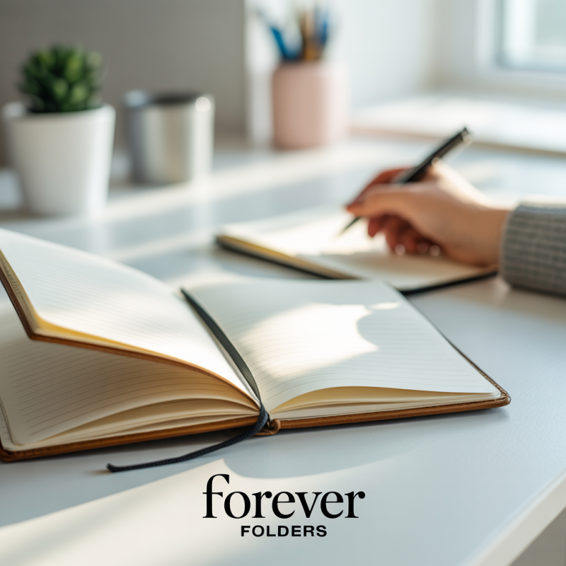 Pack of 100 lilac folders 220g FOREVER, size 24x32 cm – Image 3