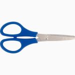 Left-Handed Safety Scissors with Rounded Tips and Plastic Handles, 13 cm