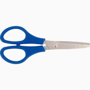 Left-Handed Safety Scissors with Rounded Tips and Plastic Handles, 13 cm