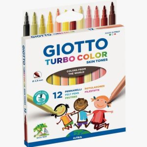 Etui de 12 feutres turbo color tons peaux
