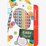 Set of 12 Easy Color Left-Handed Colored Pencils with Sharpener