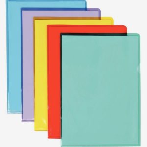 Set of 50 smooth PVC corner sleeves, assorted colors