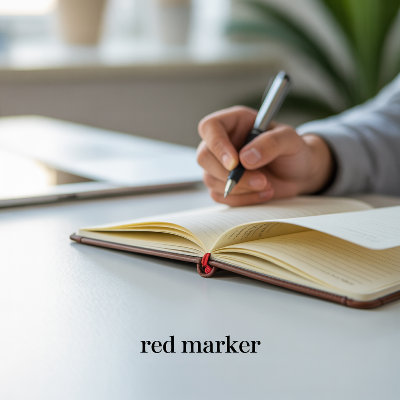 Red Medium-Tip Conical Marker – Image 7