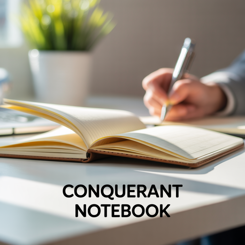 Conquerant Grey Notebook, 96 Sheets, 17x22cm, 90gsm, Seyès Ruled – Image 2