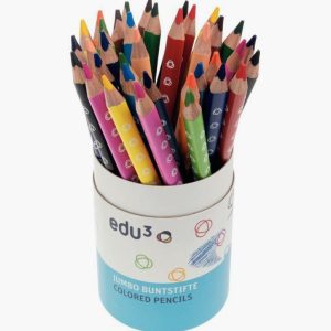 Pot de 36 crayons de couleur jumbo triangulaire