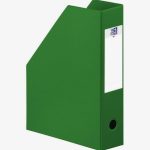 Boite de classement en PVC à pan coupé dos 7 cm vert