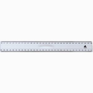 Crystal Clear Plastic 30cm Ruler