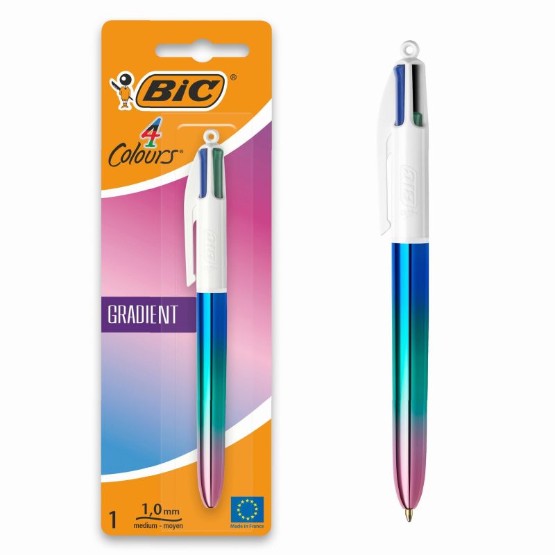Bliste de stylo à bille 4 couleurs shine gradient